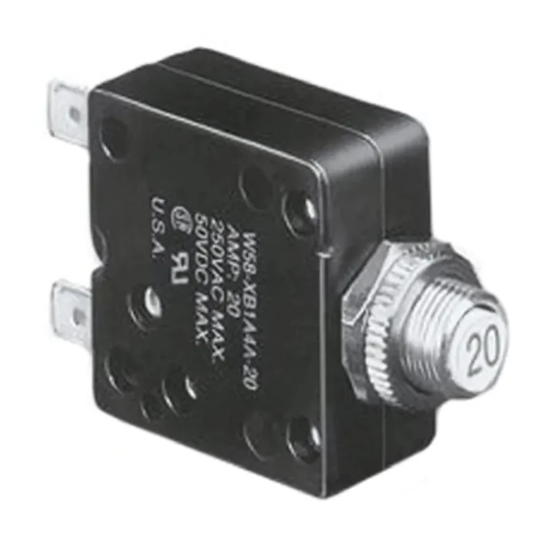 TE Connectivity Thermal Circuit Breaker 2A Current Rating 1-Pole Direct Mount W58-XC4C12A-2