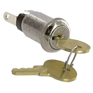TE Connectivity High Security Key Switch SPST 1A 12V AC 2-Position Latching Zinc Alloy Housing 2SWK132AL101