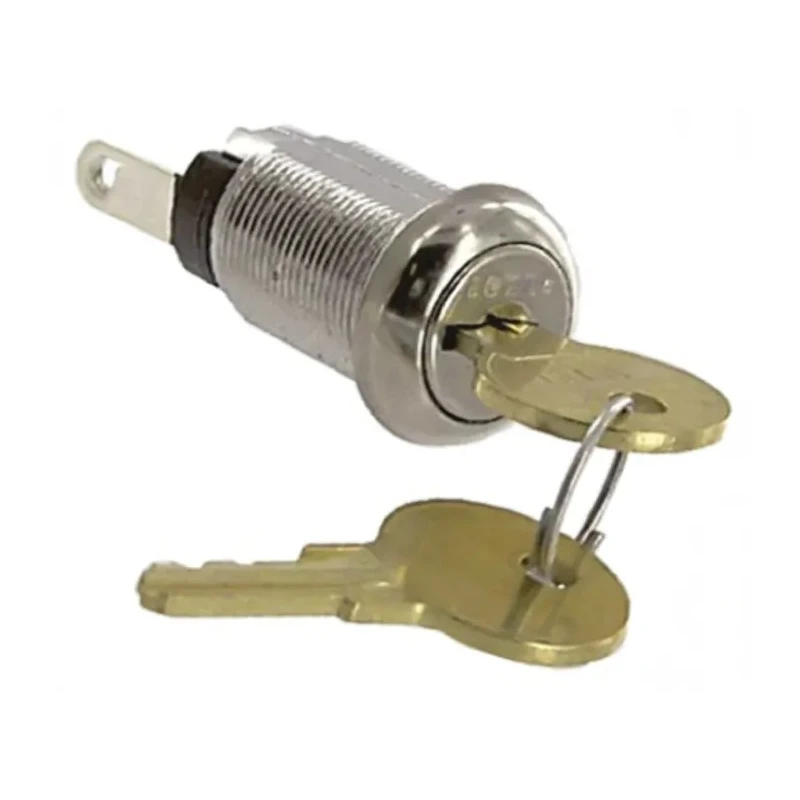 TE Connectivity High Security Key Switch SPST 1A 12V AC 2-Position Latching Zinc Alloy Housing 2SWK132AL101