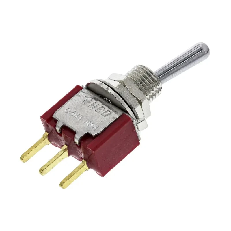 TE Connectivity Toggle Switch PCB Mount On-On SPDT Through Hole Terminal 20 V DC 20 V AC A101SYCB04