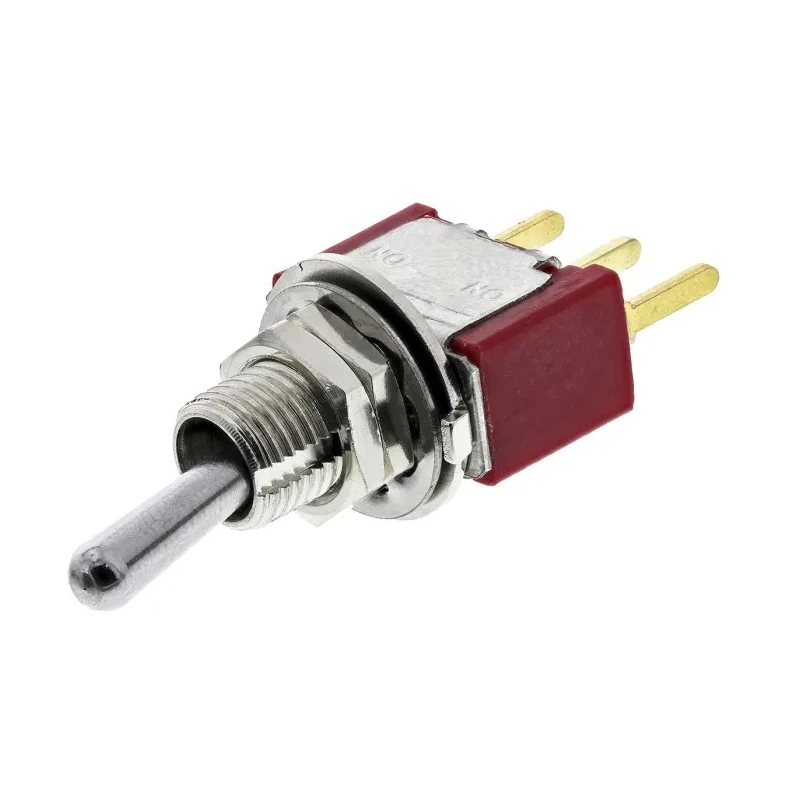 TE Connectivity Toggle Switch PCB Mount On-On SPDT Through Hole Terminal 20 V DC 20 V AC A101SYCB04