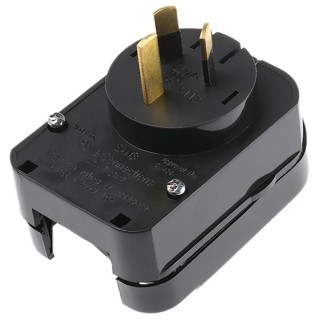PowerConnections Mains Connector Converter Europe to Australia 10A 250V SAN3-BK-NR