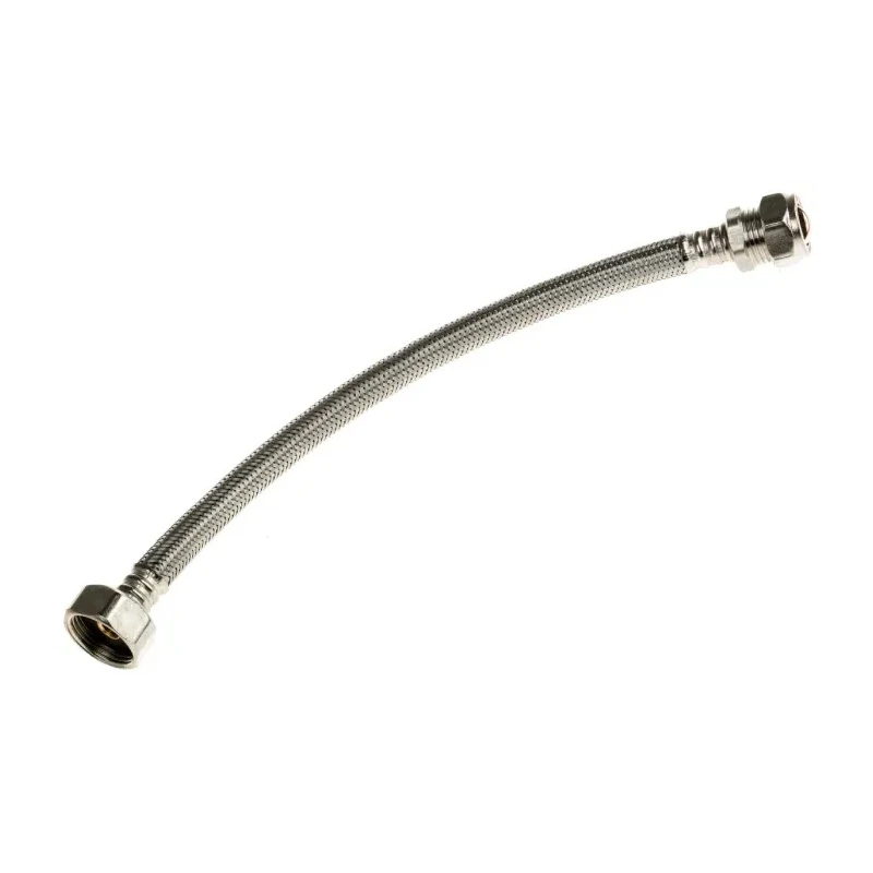 RS PRO Hose Assembly 15 mm Female, 300 mm Long BSPF Stainless Steel Braided EPDM Brass 784-5699