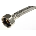 RS PRO Hose Assembly 15 mm Female, 300 mm Long BSPF Stainless Steel Braided EPDM Brass 784-5699