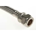 RS PRO Hose Assembly 15 mm Female, 300 mm Long BSPF Stainless Steel Braided EPDM Brass 784-5699