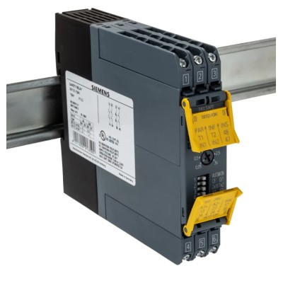 Siemens 24V DC Safety Relay with 4 Safety Contacts, Screw Terminals, Safety Category 4, Model 3SK1121-1CB41