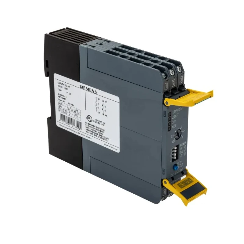Siemens 24V DC Safety Relay with 4 Safety Contacts, Screw Terminals, Safety Category 4, Model 3SK1121-1CB41