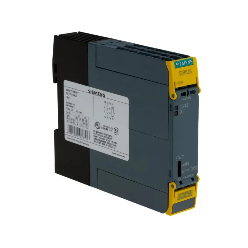 Siemens Safety Relay 4 Safety Contacts, Screw Terminal, 110-240V AC/DC, IP20, 3SK1111-1AW20