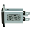 TDK 3A 250V AC / 250V DC Panel Mount IEC Filter with Tab Termination B84771C0003A000