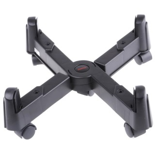 Hama PC Stand with X-Design and 5 Castors, Maximum Load 25kg, Dimensions 100 x 400 x 115mm 49310