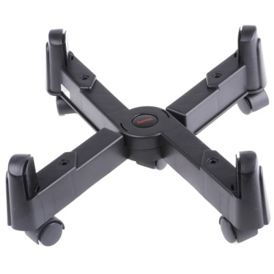 Hama PC Stand with X-Design and 5 Castors, Maximum Load 25kg, Dimensions 100 x 400 x 115mm 49310