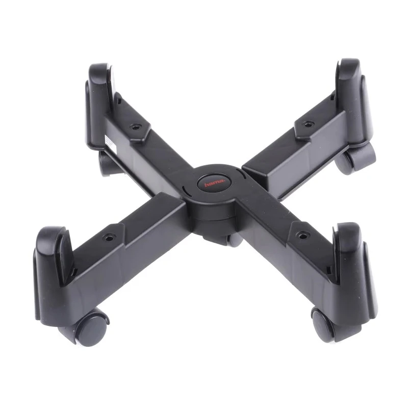 Hama PC Stand with X-Design and 5 Castors, Maximum Load 25kg, Dimensions 100 x 400 x 115mm 49310