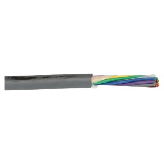 Alpha Wire Ecogen Ecocable Control Cable, 9 Cores, 0.28mm² 24 AWG, Unscreened, 30 m, Grey Modified Polyphenylene 77005 SL005