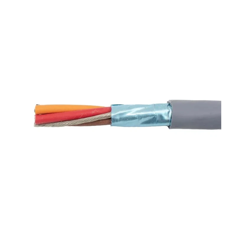 Alpha Wire Ecogen Ecocable Control Cable, 4 Cores, 0.81mm² 18 AWG, Screened, 30 m, Grey Modified Polyphenylene 77127 SL005