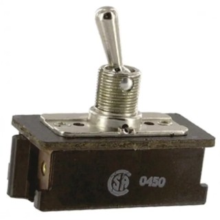TE Connectivity Toggle Switch Panel Mount On-Off-On DPST Screw Terminal 125V ac 7360K8