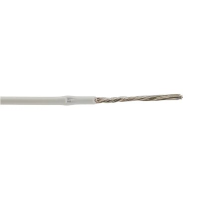 TE Connectivity Type 44 Series White 1.3 mm² Hook Up Wire, 16 AWG, 19x29 AWG Core Strands, 100 m, Polyalkene 44A0111-16-9