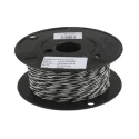 TE Connectivity SPEC 44 Series 0.24 mm² Black, White Hook Up Wire, 24 AWG, 19x36 AWG Core Strands, 100m 44A0121-24-0/9