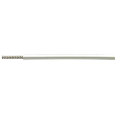 TE Connectivity 99M Series White 0.24 mm² Hook Up Wire, 24 AWG, 19 x 36 AWG Core Strands, 100 m, Polyester 99M0111-24-9
