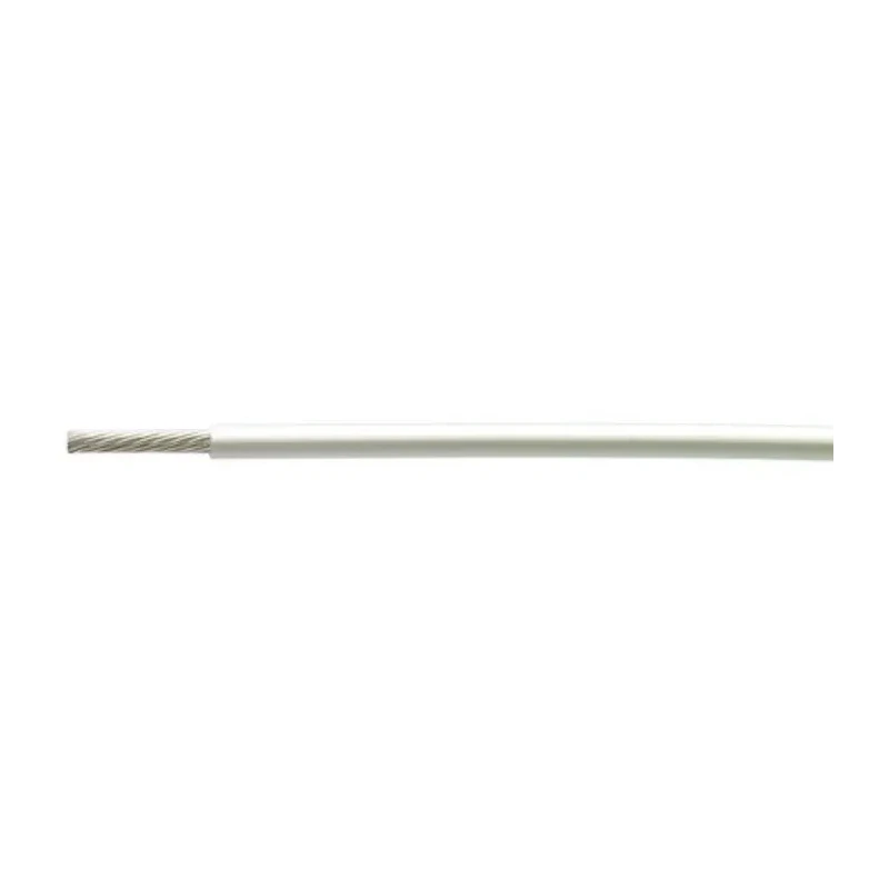 TE Connectivity 99M Series White 0.24 mm² Hook Up Wire, 24 AWG, 19 x 36 AWG Core Strands, 100 m, Polyester 99M0111-24-9