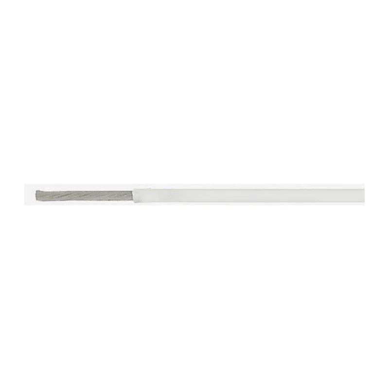RS PRO Type 55 Series White 0.15 mm² Hook Up Wire, 26 AWG, 19x38 Strands, 100 m Length, Ethylene 55A0111-26-9