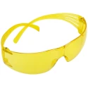 3M SecureFit 200 Eye Protection Anti-Mist Scratch Resistant Amber Polycarbonate Lens Frameless Polycarbonate Frame SF203AF-EU