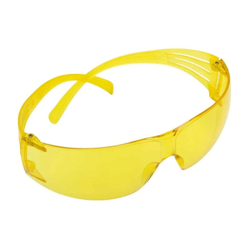 3M SecureFit 200 Eye Protection Anti-Mist Scratch Resistant Amber Polycarbonate Lens Frameless Polycarbonate Frame SF203AF-EU