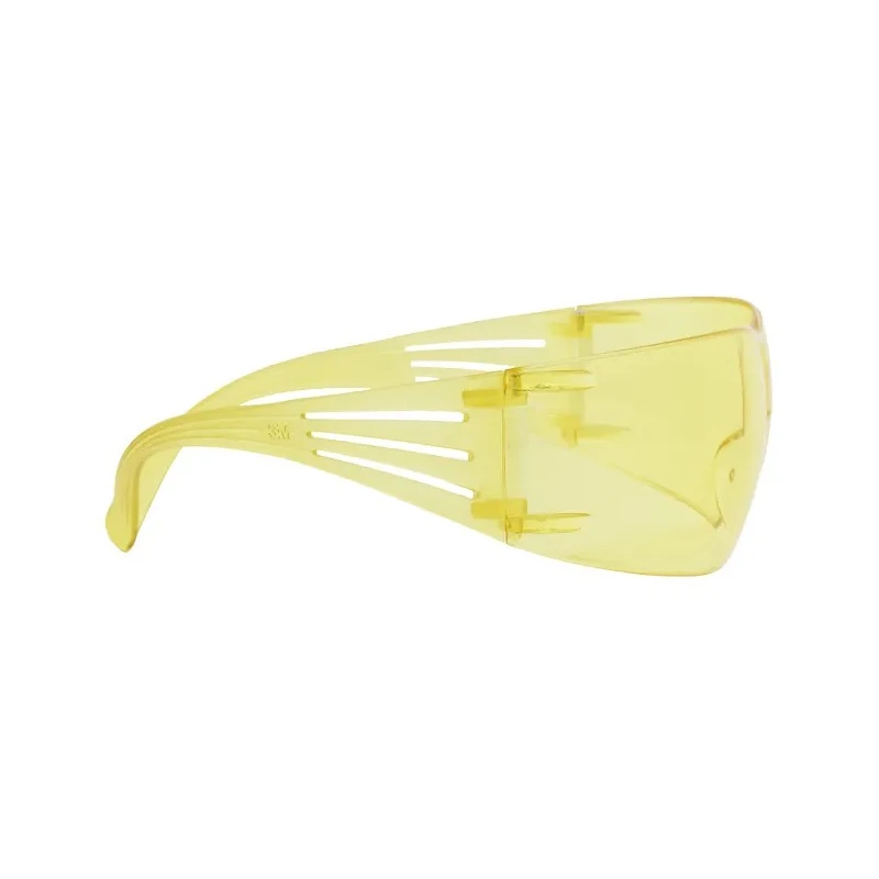 3M SecureFit 200 Eye Protection Anti-Mist Scratch Resistant Amber Polycarbonate Lens Frameless Polycarbonate Frame SF203AF-EU