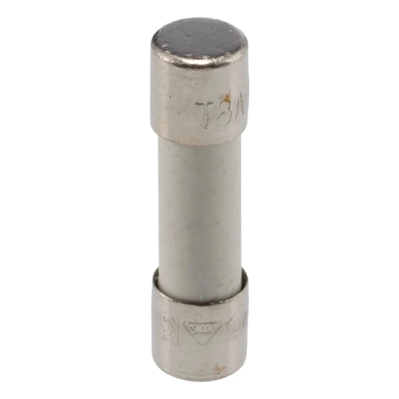 Schurter 8A T Ceramic Cartridge Fuse, 5 x 20 mm, 250V AC, Time Delay, Ceramic Body 0001.2513