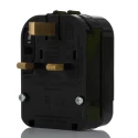 PowerConnections Mains Connector Converter Europe to UK, 240V, 13A, Type F Schuko to Type G British 3-Pin SCP3-B-13A