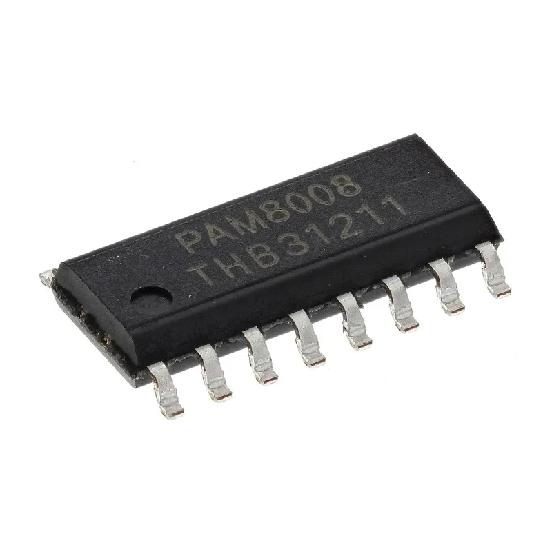 DiodesZetex Audio Amplifier IC, 16-Pin SOP Package, 2.4W Class D, PAM8008DR
