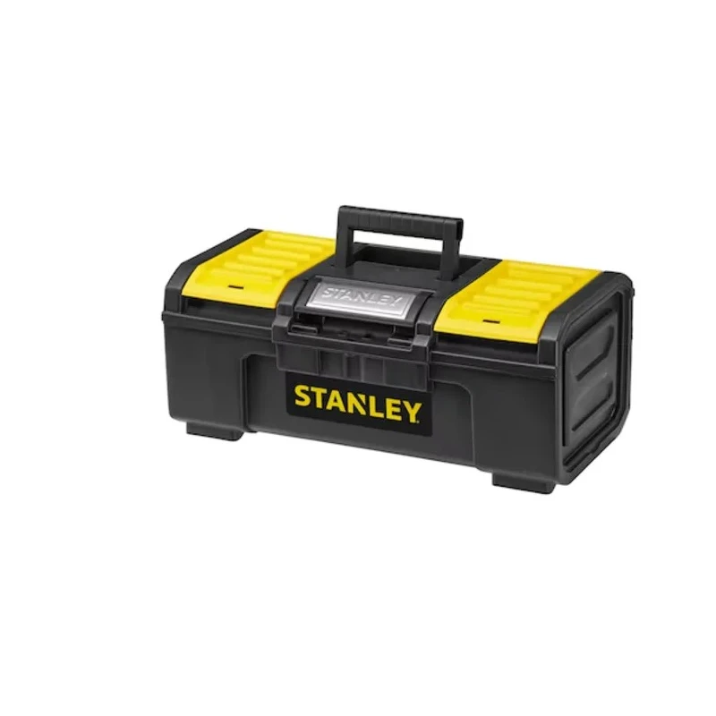 Stanley 2 Drawer Plastic Tool Box Black Yellow 218 mm Height 410 mm Width 410 mm 1-79-216