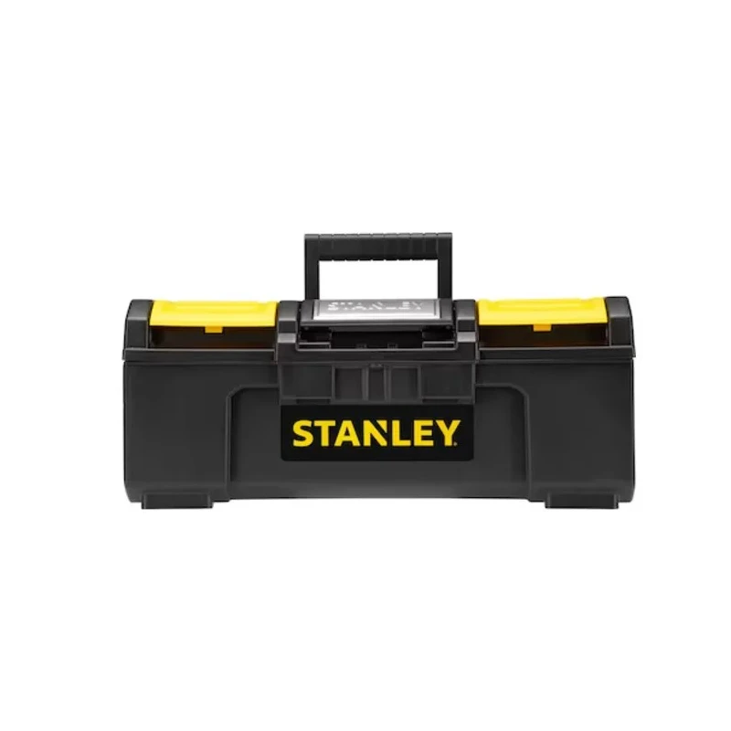 Stanley 2 Drawer Plastic Tool Box Black Yellow 218 mm Height 410 mm Width 410 mm 1-79-216