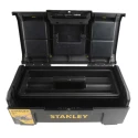 Stanley 2 Drawer Plastic Tool Box Black Yellow 218 mm Height 410 mm Width 410 mm 1-79-216