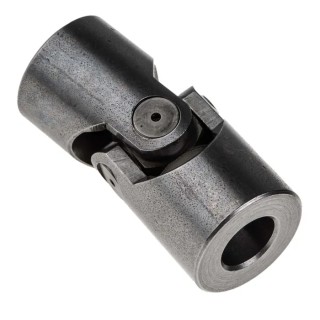 RS PRO Universal Joint Steel Plain Joint Bored Hub 12mm Bore 25mm Hub Diameter 56mm Length 790-6706