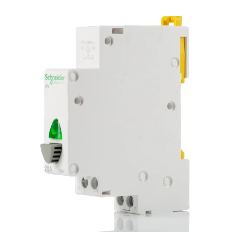 Schneider Electric 250V AC DIN Rail Push Button Circuit Trip A9E18036