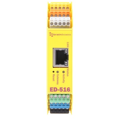 Brainboxes 100Mbps Ethernet Media Converter 100 BaseTX Half Duplex ED-516