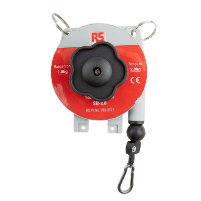 RS PRO 2 kg Tool Balancer Plastic Housing Adjustable Tension Locking Mechanism 1.6m Length 793-2777
