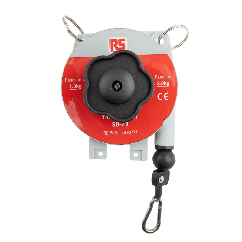 RS PRO 2 kg Tool Balancer Plastic Housing Adjustable Tension Locking Mechanism 1.6m Length 793-2777
