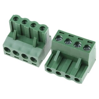 RS PRO Pluggable Terminal Block 4-Contact 5.08 mm Pitch 1 Row 300V 16A Screw Connection 790-0708