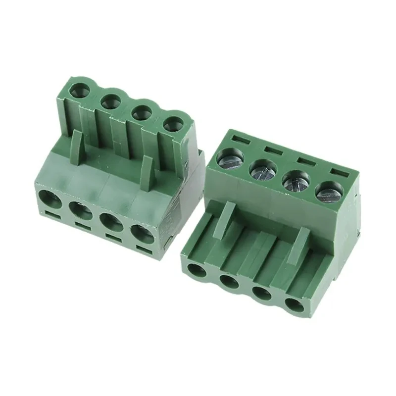RS PRO Pluggable Terminal Block 4-Contact 5.08 mm Pitch 1 Row 300V 16A Screw Connection 790-0708