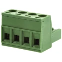 RS PRO Pluggable Terminal Block 4-Contact 5.08 mm Pitch 1 Row 300V 16A Screw Connection 790-0708