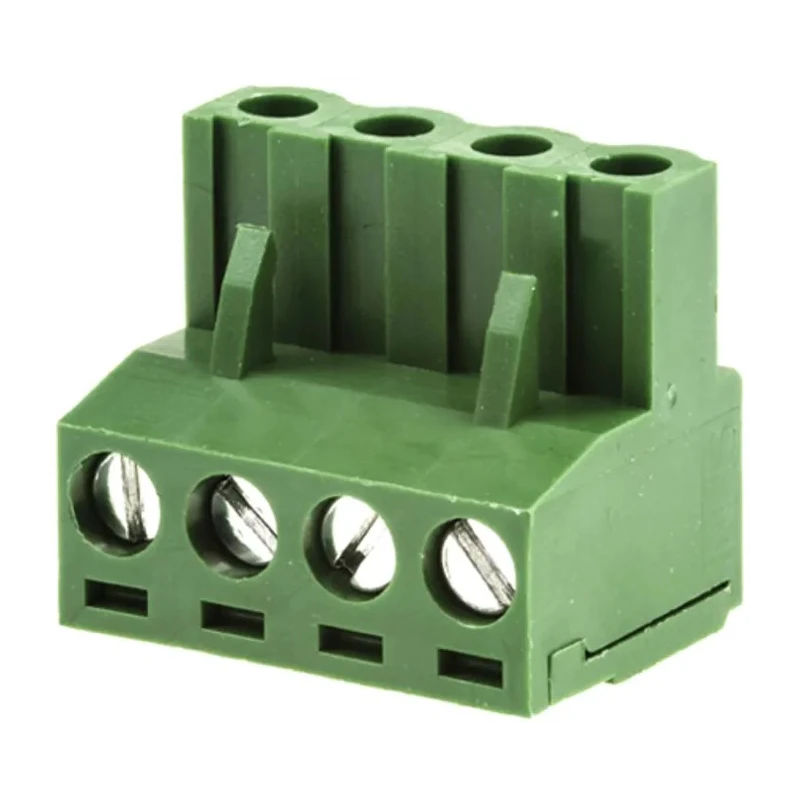 RS PRO Pluggable Terminal Block 4-Contact 5.08 mm Pitch 1 Row 300V 16A Screw Connection 790-0708