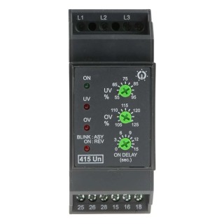 GIC Monitoring Relay 3 Phase DPDT DIN Rail 415V ac MG53BH