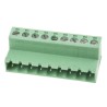 RS PRO Pluggable Terminal Block 9-Contact 5.08 mm Pitch 1 Row 300V Current 12A Polyamide Housing 790-0821