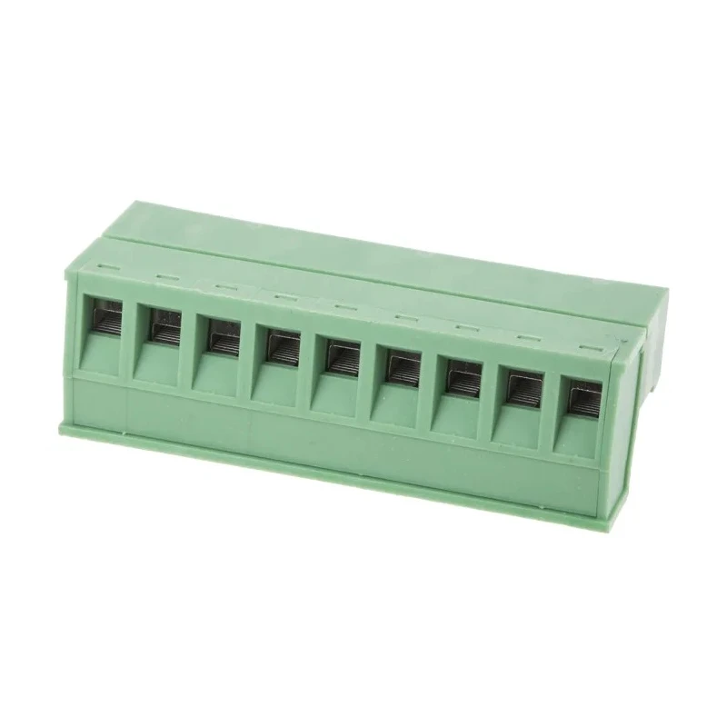 RS PRO Pluggable Terminal Block 9-Contact 5.08 mm Pitch 1 Row 300V Current 12A Polyamide Housing 790-0821