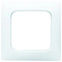 Busch Jaeger - ABB White Thermoplastic 1 Gang Frame 81x81x11mm 2511-214K-102