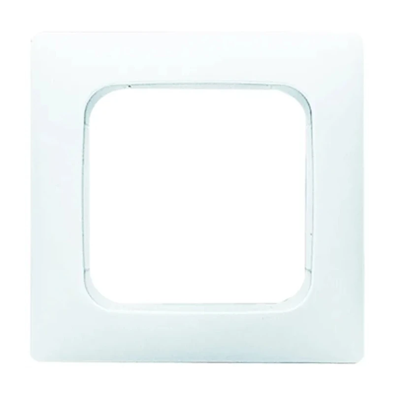 Busch Jaeger - ABB White Thermoplastic 1 Gang Frame 81x81x11mm 2511-214K-102
