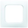Busch Jaeger - ABB White Thermoplastic 1 Gang Frame 81x81x11mm 2511-214K-102
