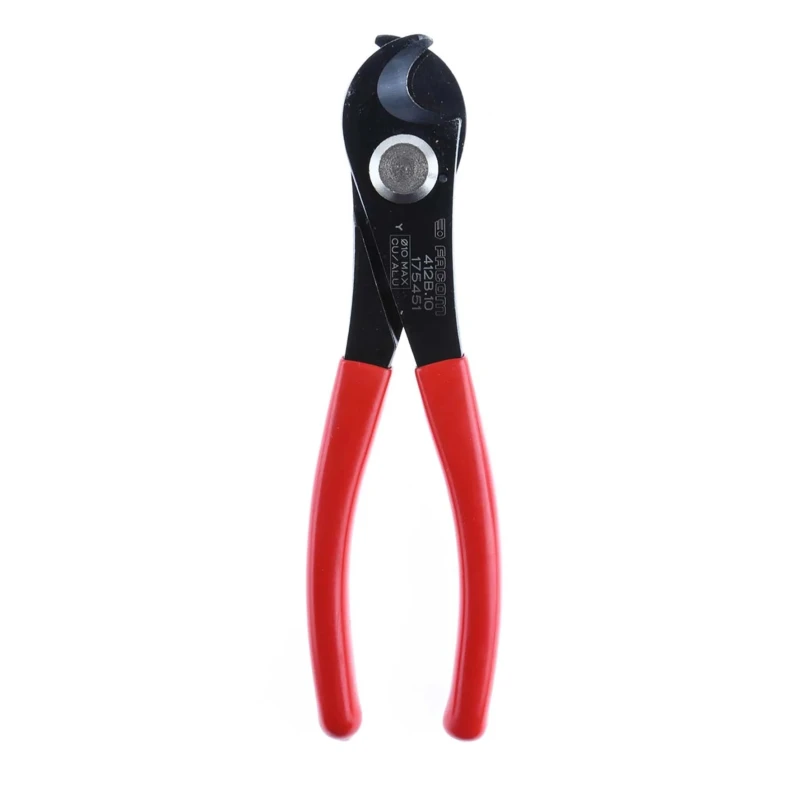 Facom VDE 1000V Approved Cable Cutter, Professional Hand Tool, 170mm Length, 10mm Max Cutting Capacity 412B.10