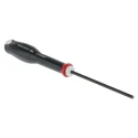Facom Standard Hexagon Screwdriver 3 mm Tip, 75 mm Blade, 169 mm Overall Length ATWHH3X75